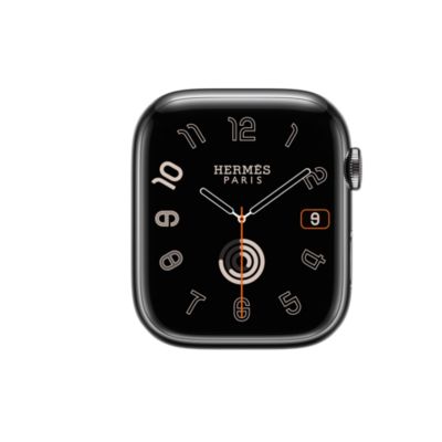 Space Black Series 9 case & Band Apple Watch Hermès Single Tour 45 